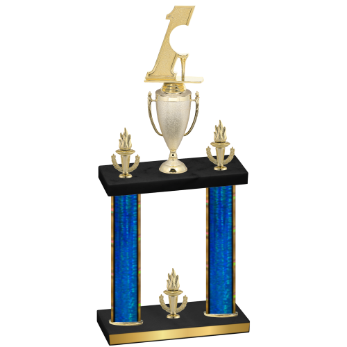 Double Blue Glacier Victory Golf Trophy