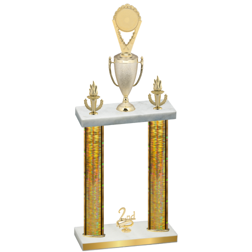 Double Gold Glacier Second Place Insert Trophy