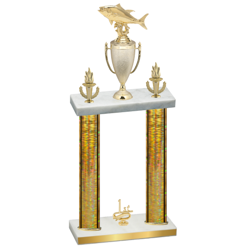Double Gold Glacier First Place Fishing Trophy