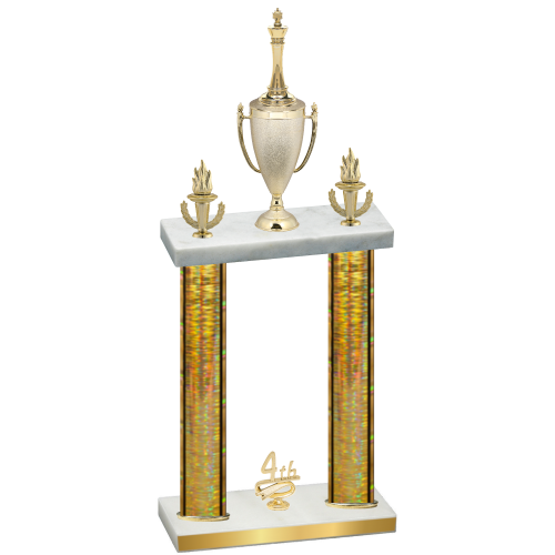 Double Gold Glacier Fourth Place Chess Trophy