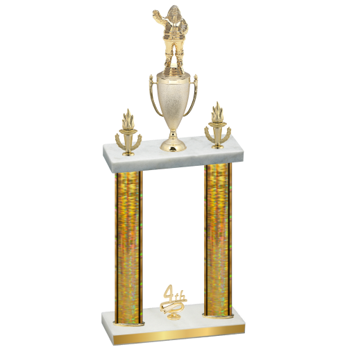 Double Gold Glacier Fourth Place Holiday Trophy