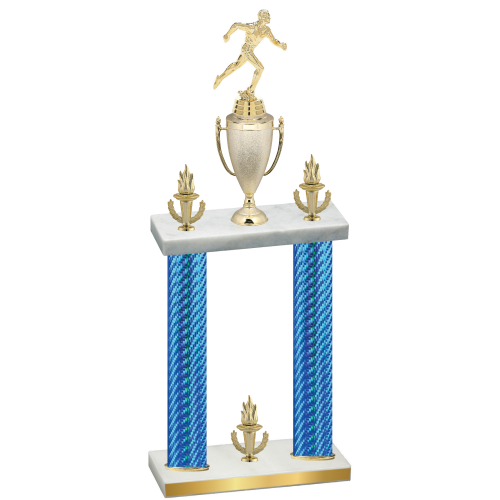 Double Blue Carbon Fiber Victory Running Trophy