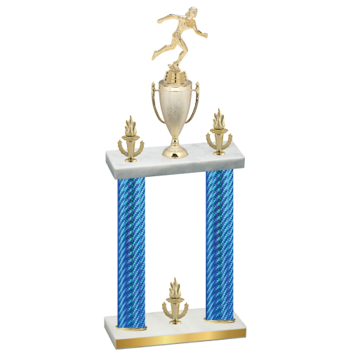 Double Blue Carbon Fiber Victory Running Trophy