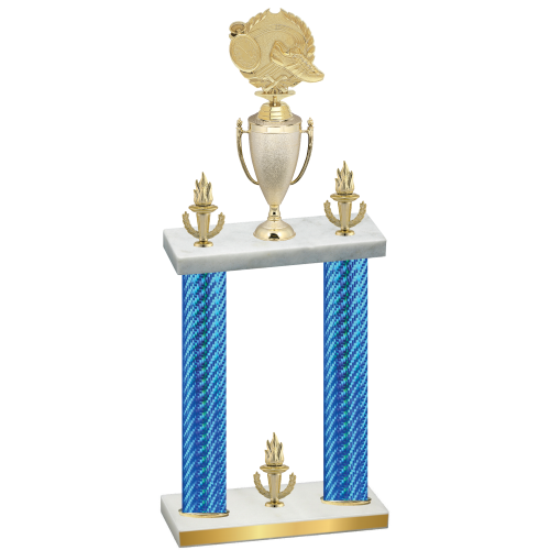 Double Blue Carbon Fiber Victory Running Trophy