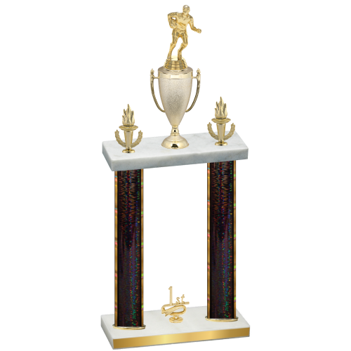 Double Black Glacier First Place Rugby Trophy