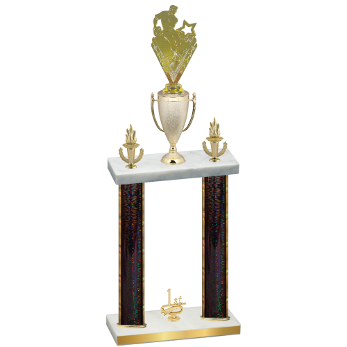 Double Black Glacier First Place Rugby Trophy
