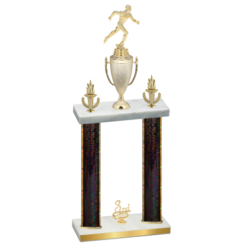 Double Black Glacier Third Place Running Trophy