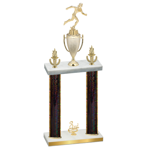 Double Black Glacier Third Place Running Trophy