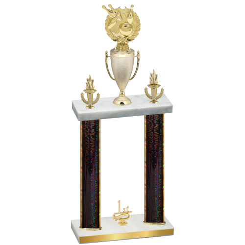 Double Black Glacier First Place Bowling Trophy