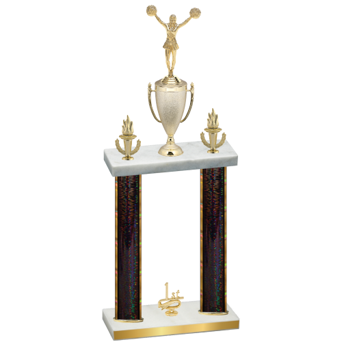 Double Black Glacier First Place Cheerleading Trophy