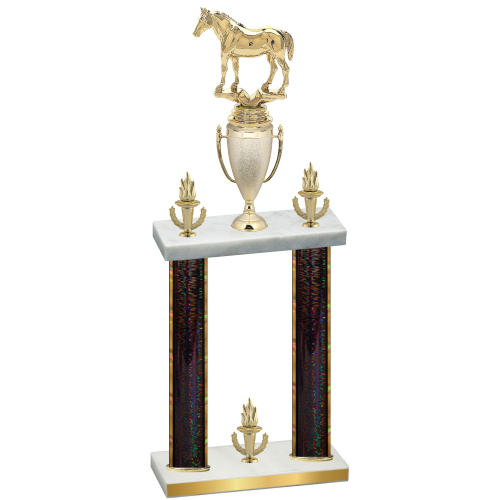 Double Black Glacier Victory Horses Trophy