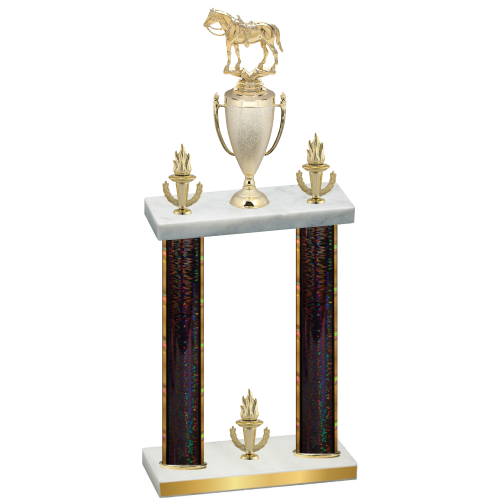 Double Black Glacier Victory Horses Trophy