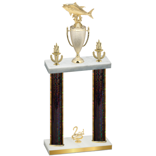 Double Black Glacier Second Place Fishing Trophy