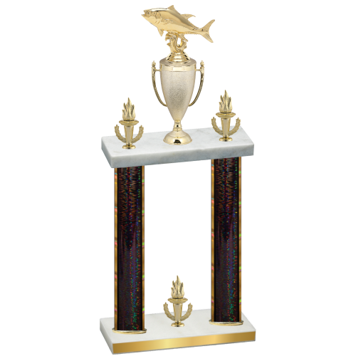 Double Black Glacier Victory Fishing Trophy