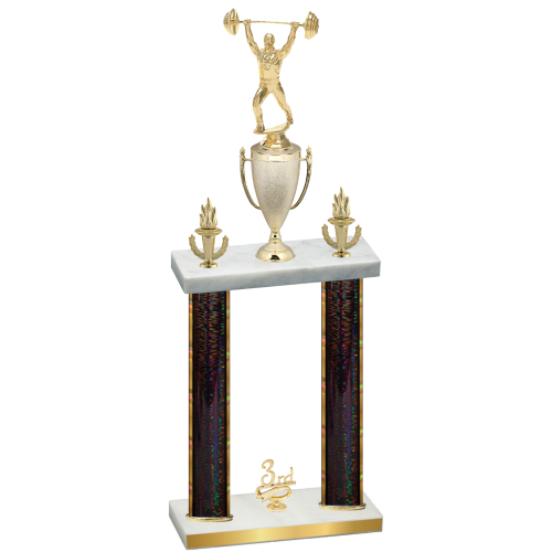 Double Black Glacier Third Place Weights Trophy