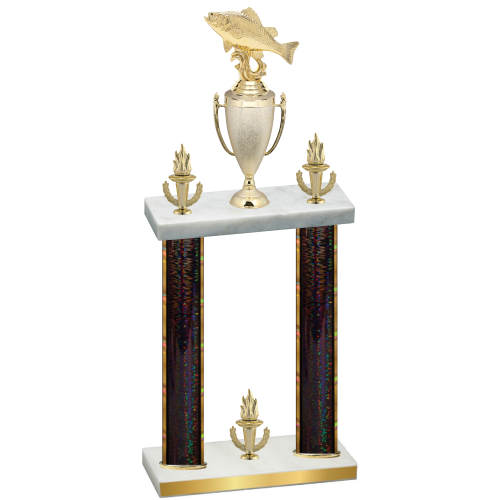 Double Black Glacier Victory Fishing Trophy