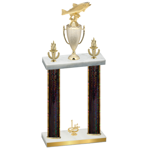 Double Black Glacier First Place Fishing Trophy