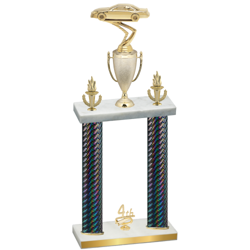Double Black Carbon Fiber Fourth Place Cars Trophy