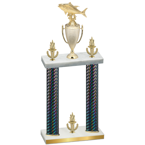 Double Black Carbon Fiber Victory Fishing Trophy