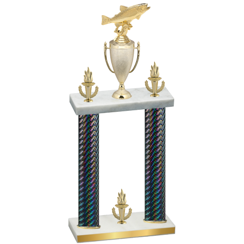 Double Black Carbon Fiber Victory Fishing Trophy