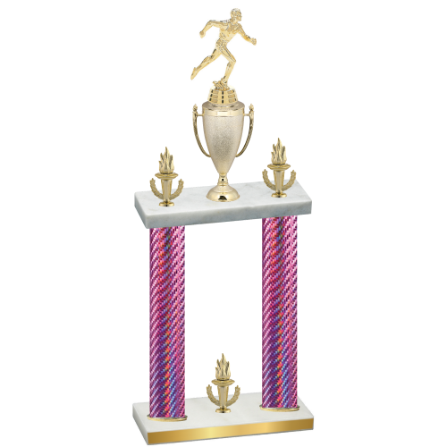Double Pink Carbon Fiber Victory Running Trophy