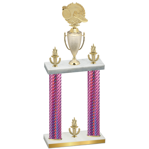 Double Pink Carbon Fiber Victory Running Trophy