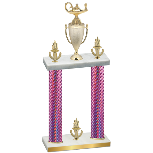 Double Pink Carbon Fiber Victory Academics Trophy