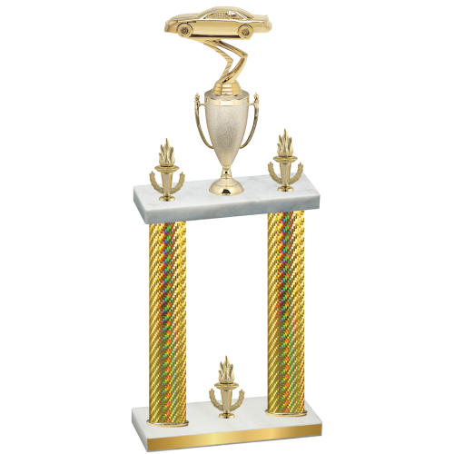 Double Gold Carbon Fiber Victory Cars Trophy