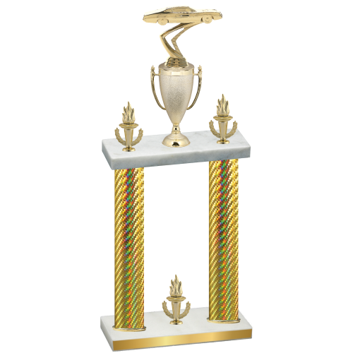 Double Gold Carbon Fiber Victory Cars Trophy