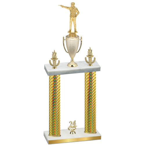 Double Gold Carbon Fiber Year Shooter Trophy