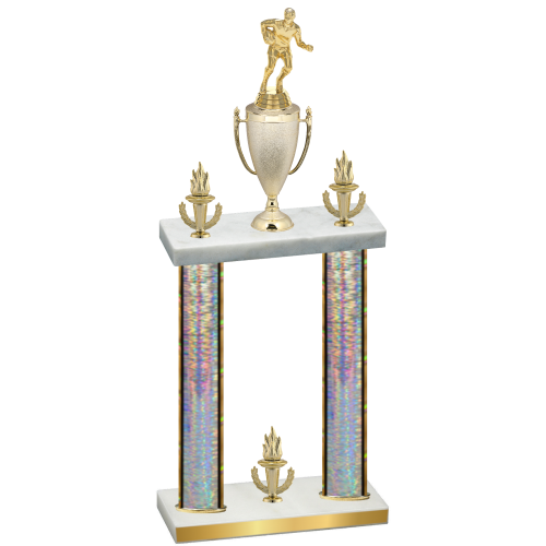 Double Silver Glacier Victory Rugby Trophy