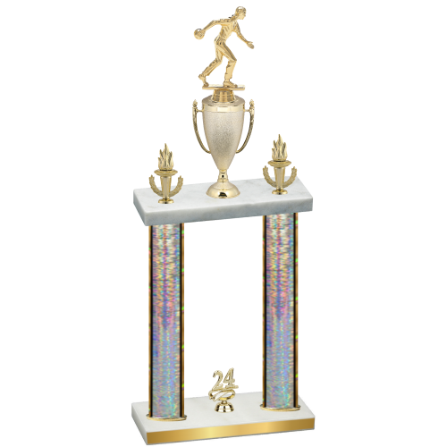 Double Silver Glacier Year Bowling Trophy