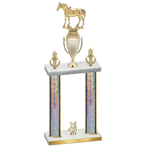 Double Silver Glacier Year Horses Trophy
