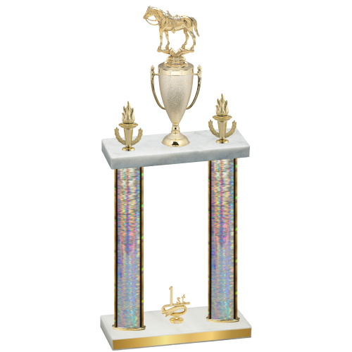 Double Silver Glacier First Place Horses Trophy