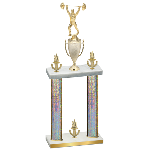 Double Silver Glacier Victory Weights Trophy