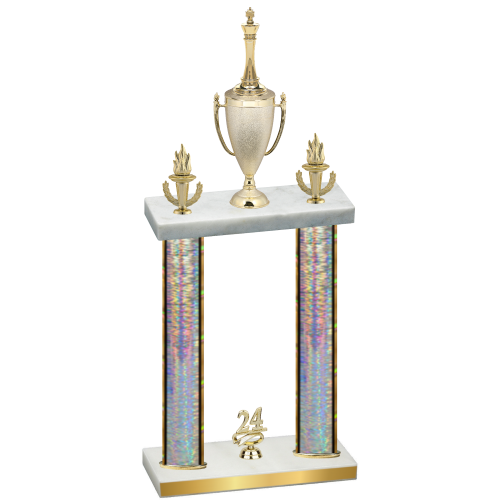 Double Silver Glacier Year Chess Trophy