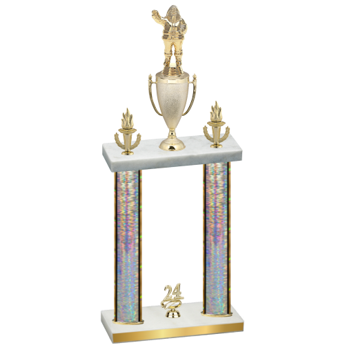 Double Silver Glacier Year Holiday Trophy