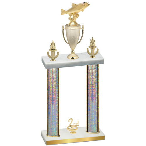Double Silver Glacier Second Place Fishing Trophy