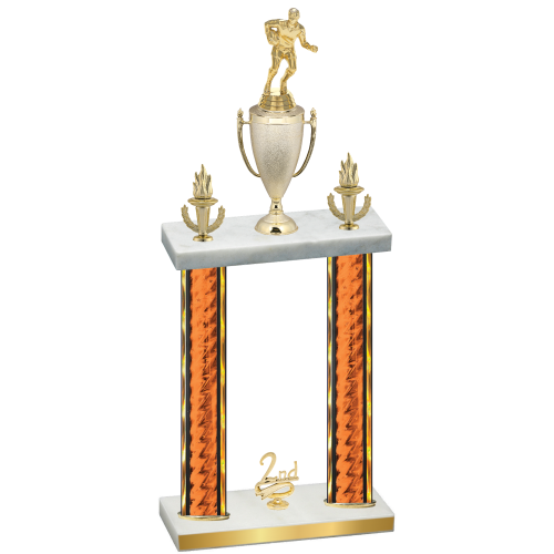 Double Orange Glacier Second Place Rugby Trophy