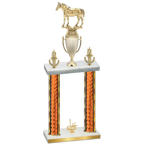 Double Orange Glacier First Place Horses Trophy