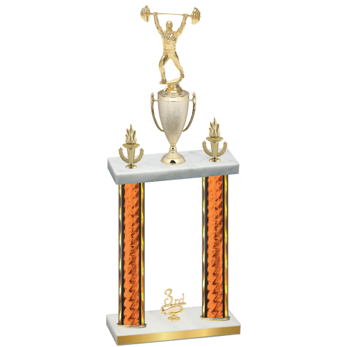 Double Orange Glacier Third Place Weights Trophy