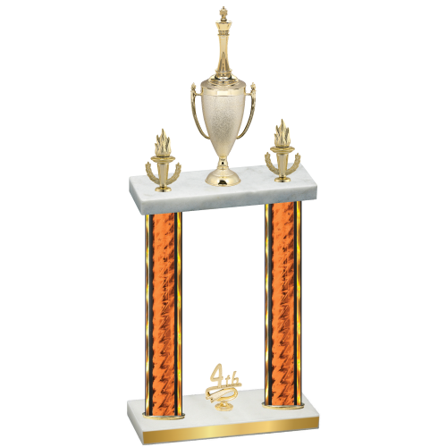 Double Orange Glacier Fourth Place Chess Trophy