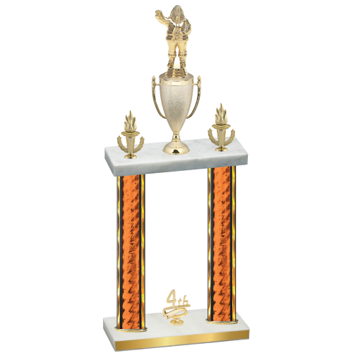 Double Orange Glacier Fourth Place Holiday Trophy