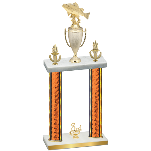 Double Orange Glacier Third Place Fishing Trophy