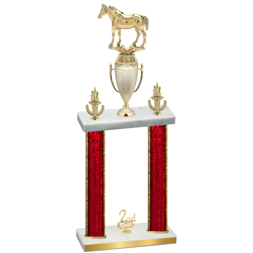Double Red Glacier Second Place Horses Trophy