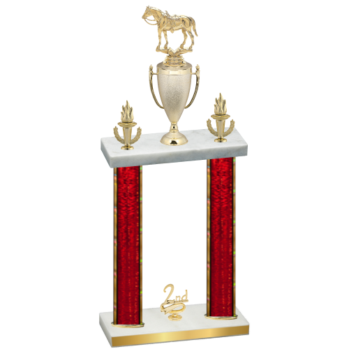 Double Red Glacier Second Place Horses Trophy