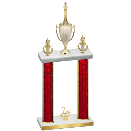 Double Red Glacier Second Place Chess Trophy