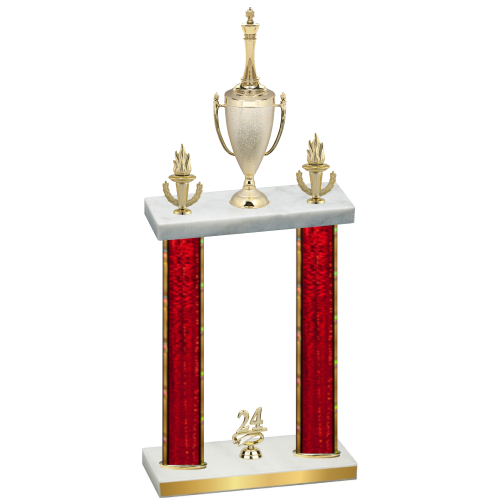 Double Red Glacier Year Chess Trophy