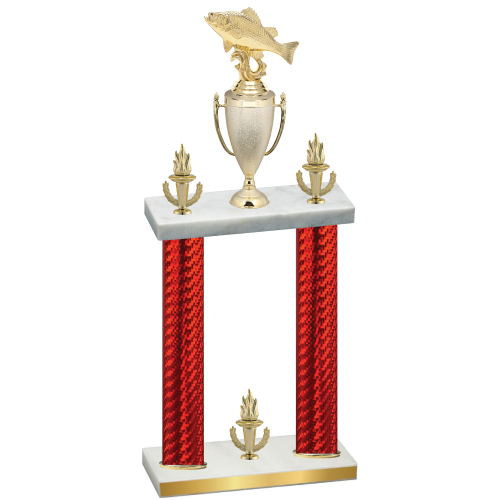 Double Red Carbon Fiber Victory Fishing Trophy