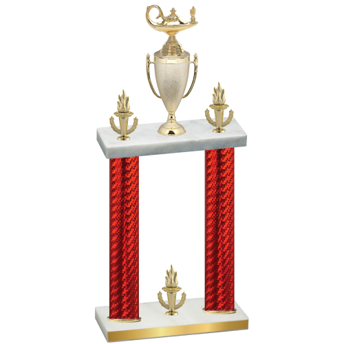 Double Red Carbon Fiber Victory Academics Trophy